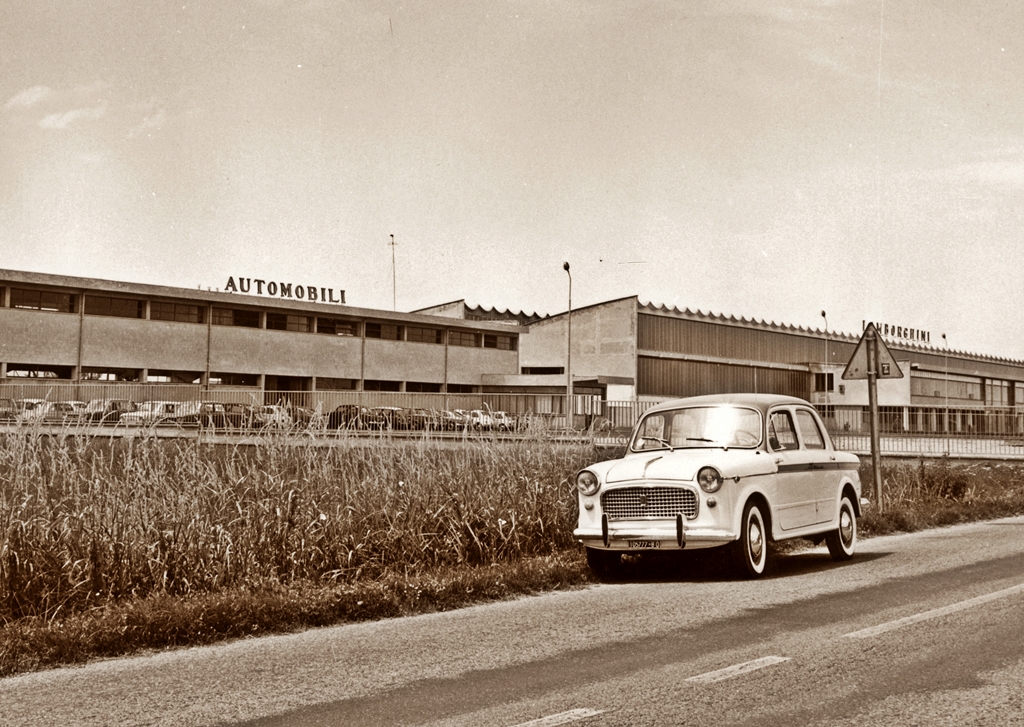 Lamborghini factory in 1960s