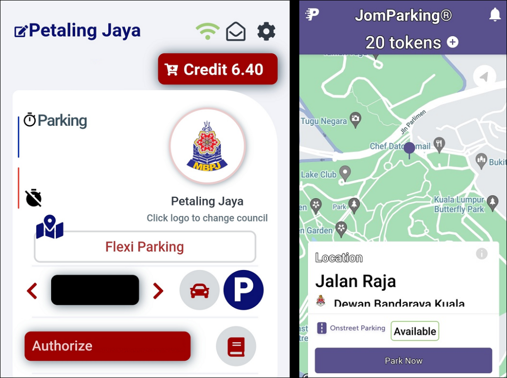 Smart Selangor Parking and JomParking