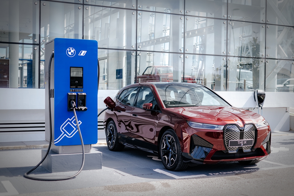 BMW EV charging station