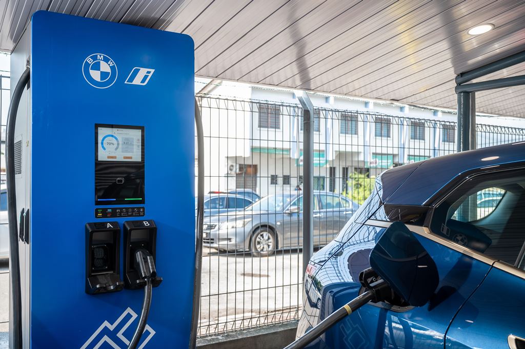 BMW EV charging station