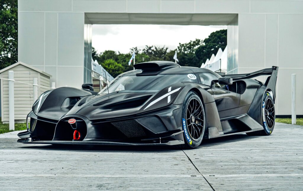 Inside the cockpit of the Bugatti Bolide hypercar