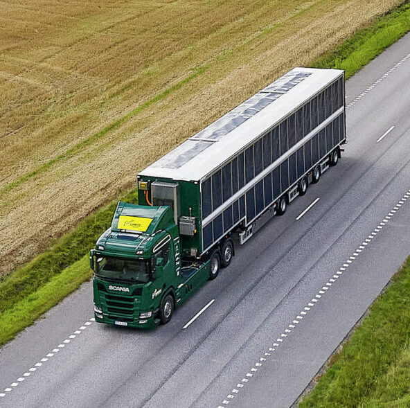Scania R-series solar-powered truck