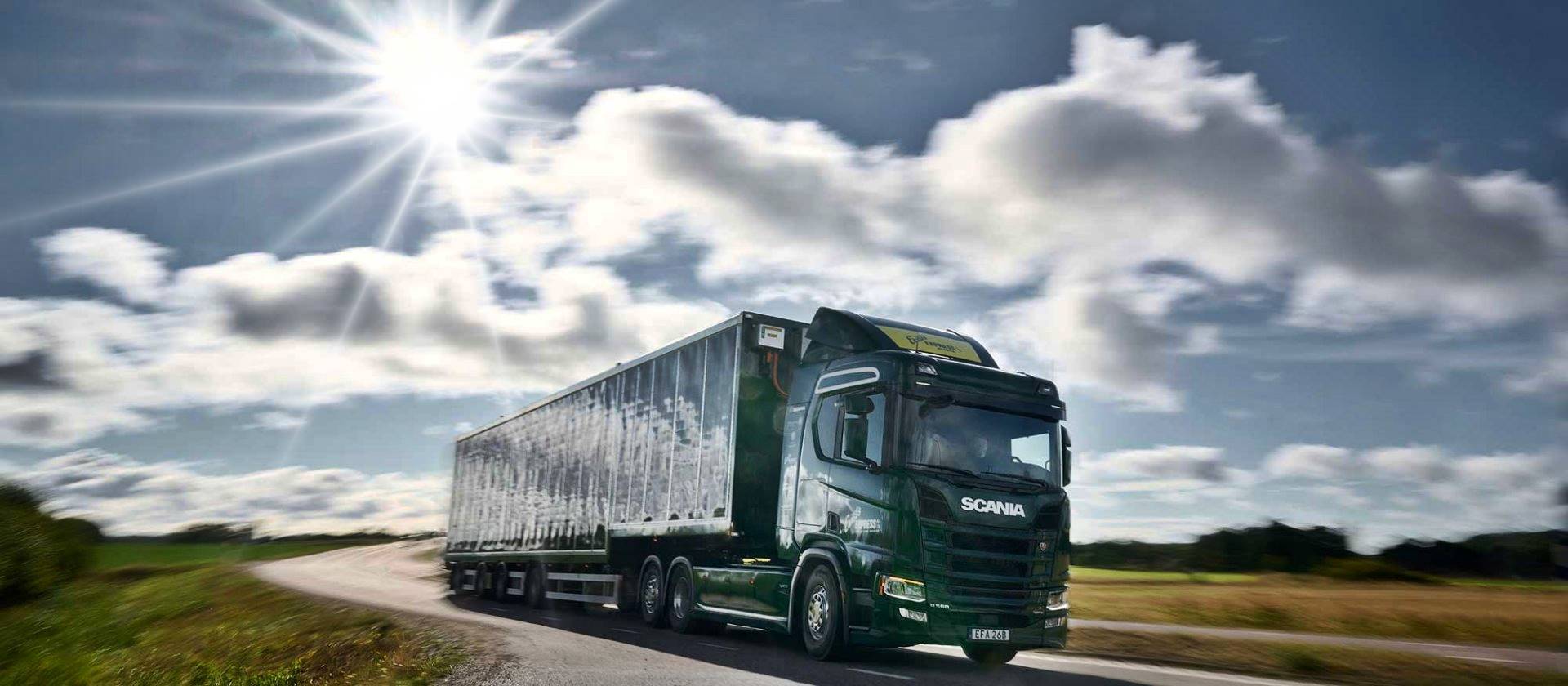 Scania solar-powered truck 