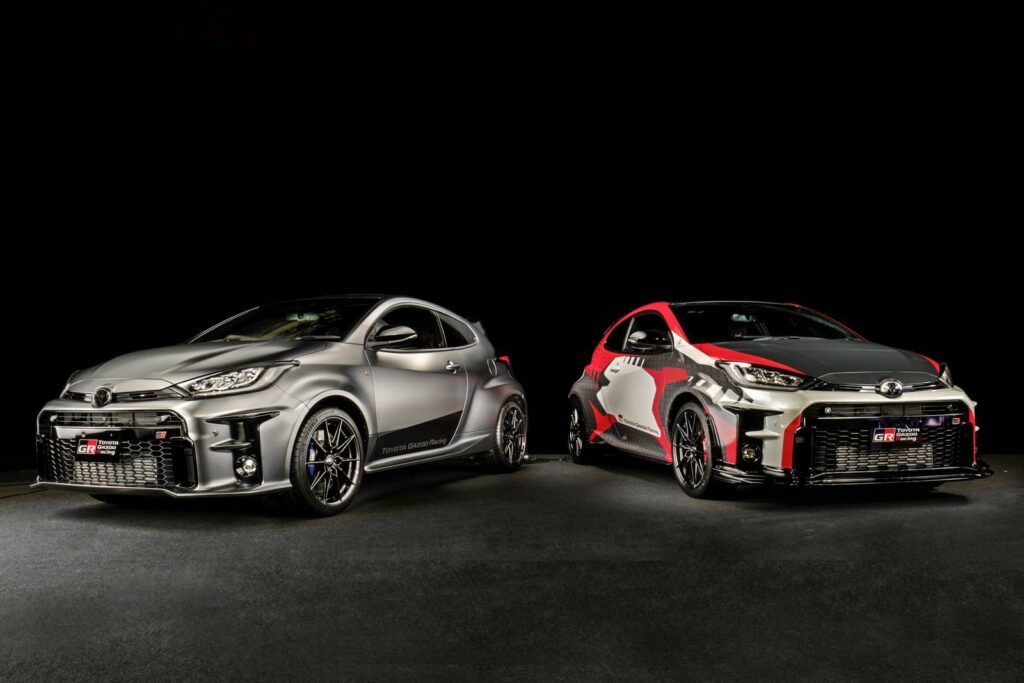 GR Yaris RZ High Performance Sebastien Ogier and Kalle Rovanpera Edition concept models in 2023