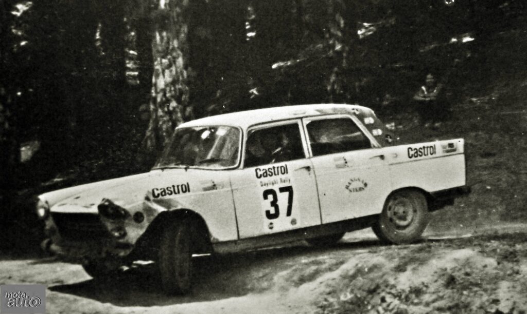 Karamjit Singh in Peugeot 404 in rally in Putrajaya [1984]