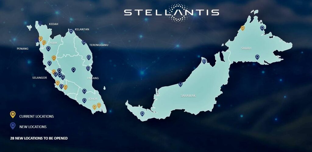 Stellantis dealer network in Malaysia