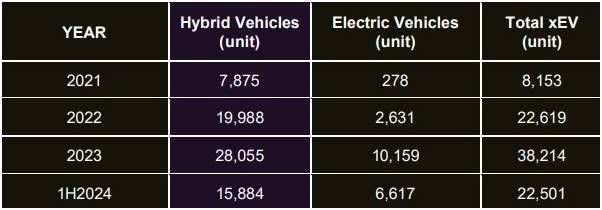 Malaysian car market H1 2024