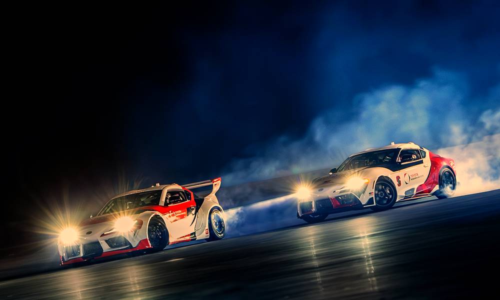 Toyota Research Institute autonomous tandem drift 