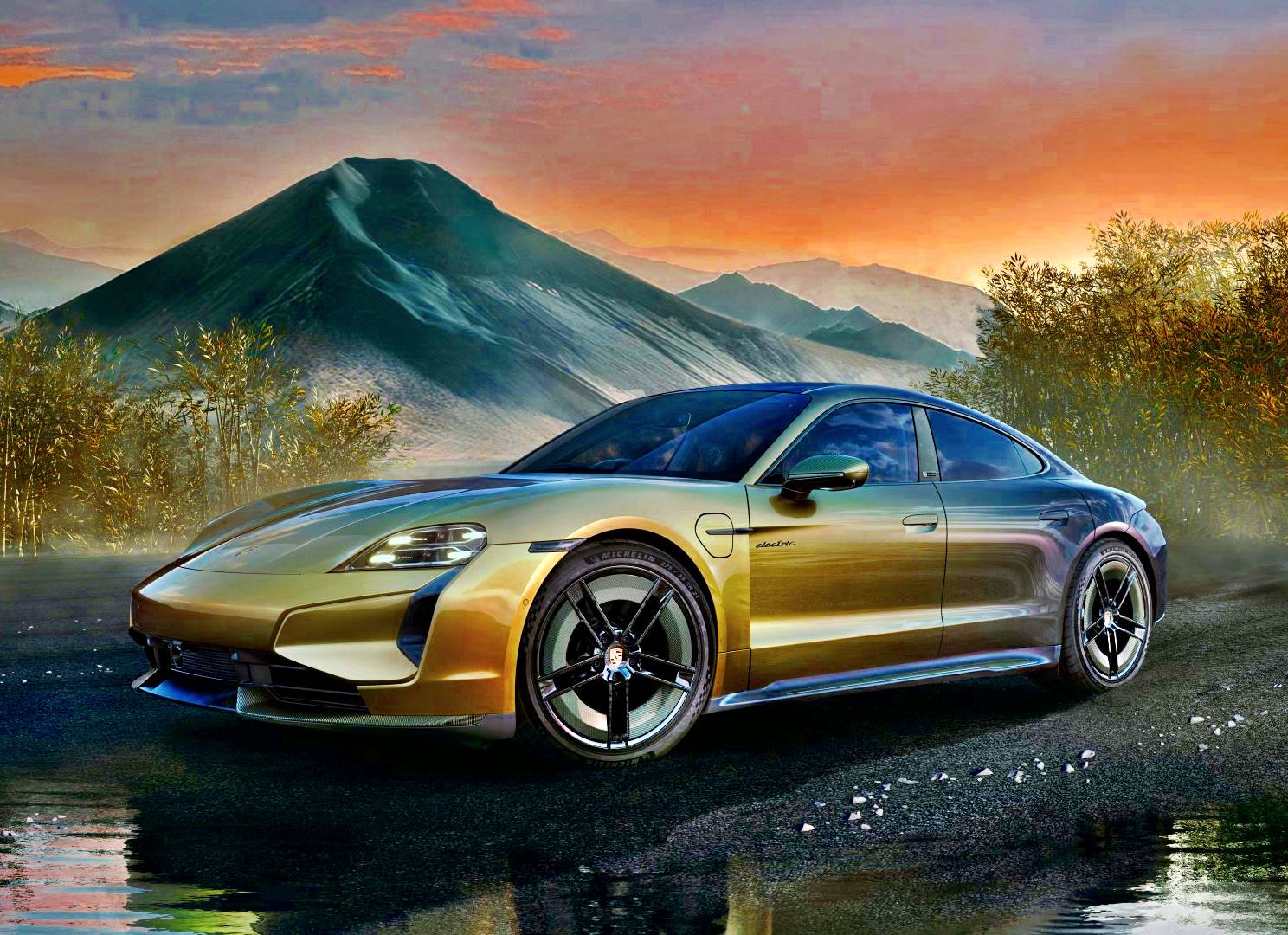 Porsche Taycan Turbo S Celestial Jade, Sonderwunsch EV 