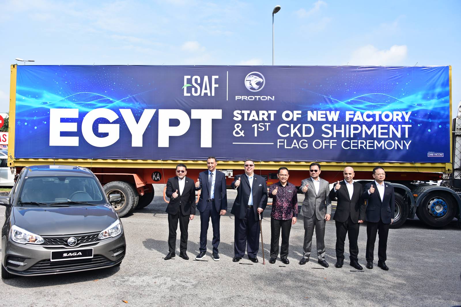 Proton Saga CKD packs to Egypt [September 2024]