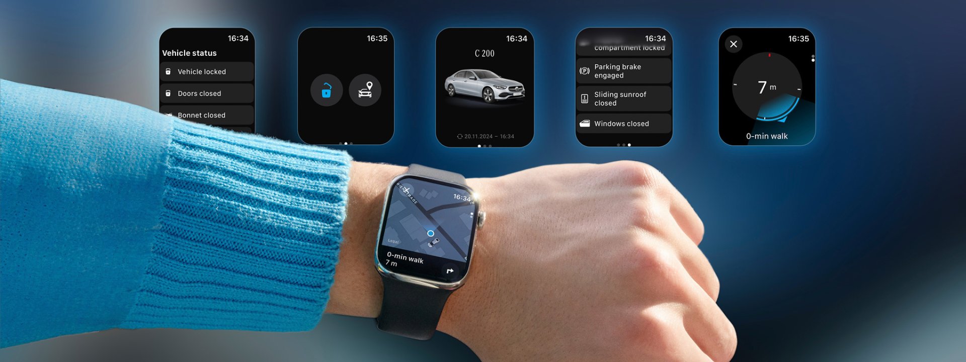 Mercedes-Benz app on Apple watch 