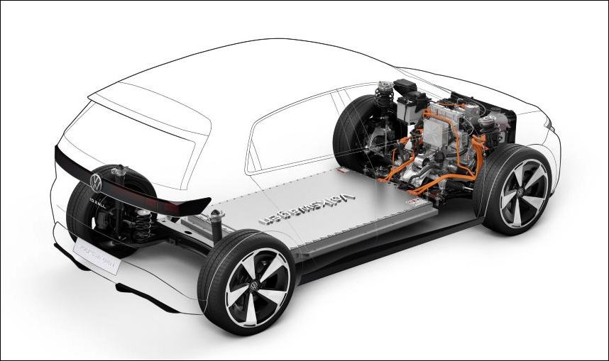 Volkswagen Group MEB with FWD for EV